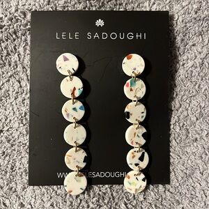 Lele Sadoughi  circle garland Drop Earrings new